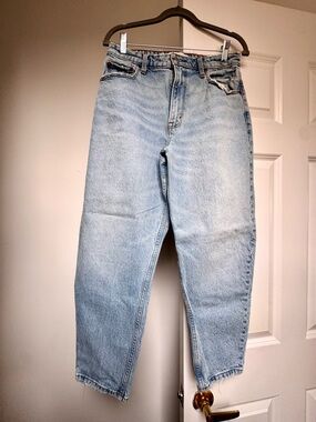 Abercrombie - Curve Love - The ‘80s Mom High Rise Jeans - Light Wash Size 29/8s